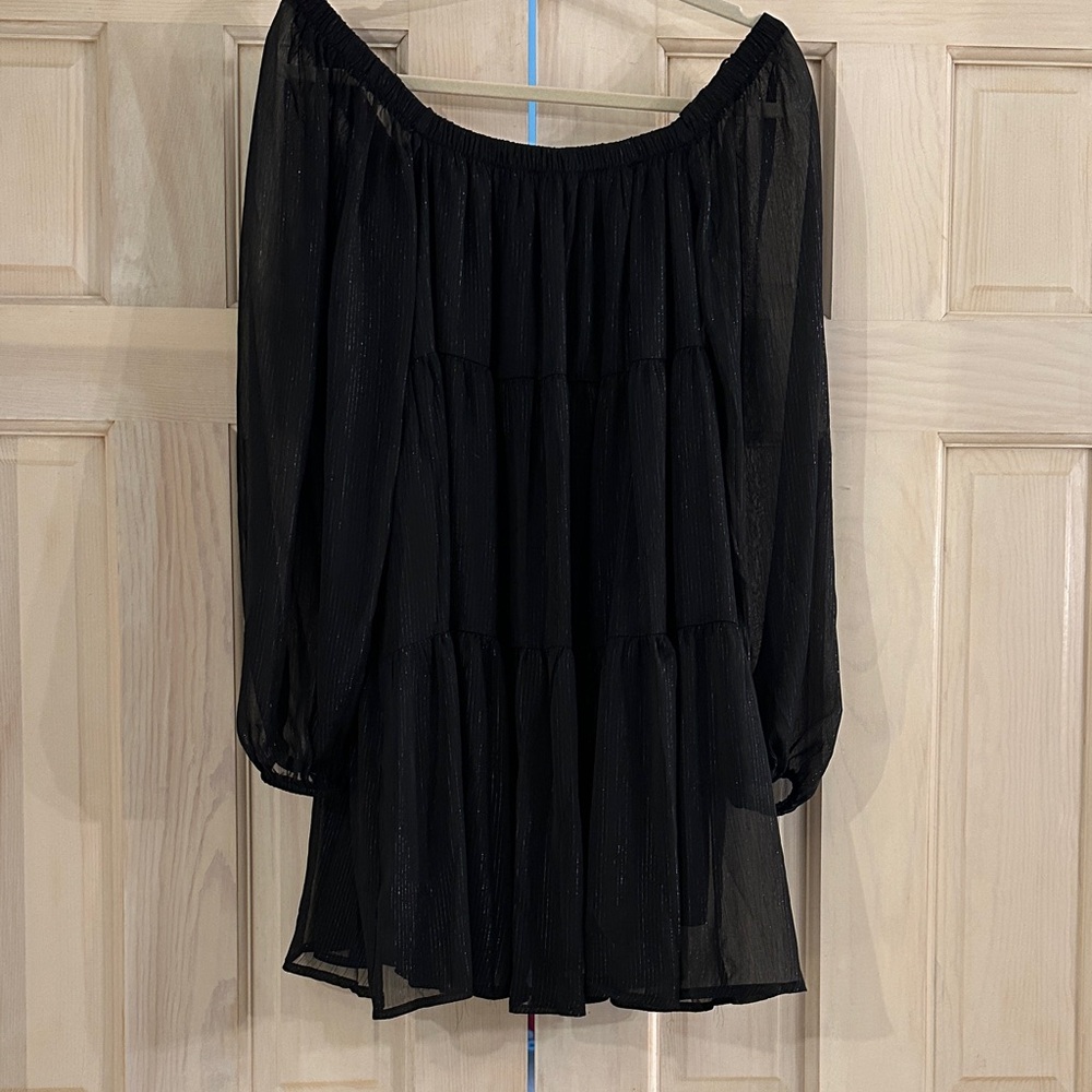 Altar'd State long sleeve Black Dress